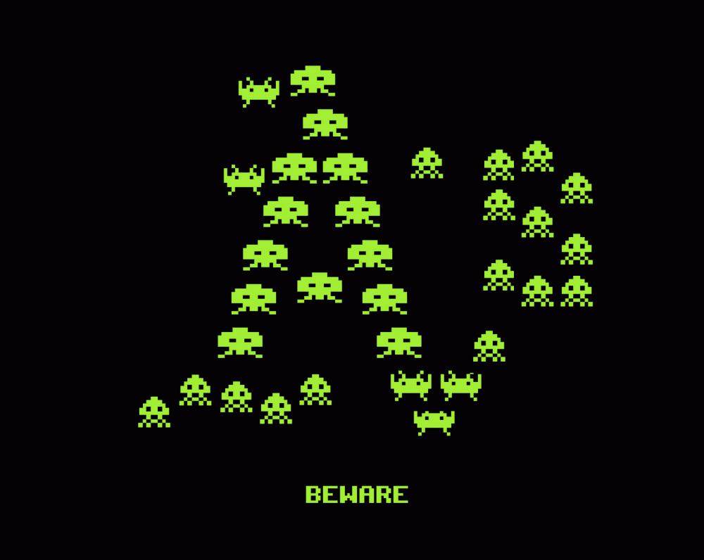 Space Invaders Beware - Oakland Athletics