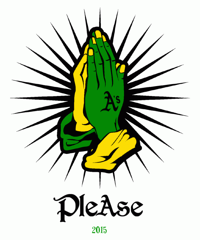 Praying Hands - Oakland Athletics