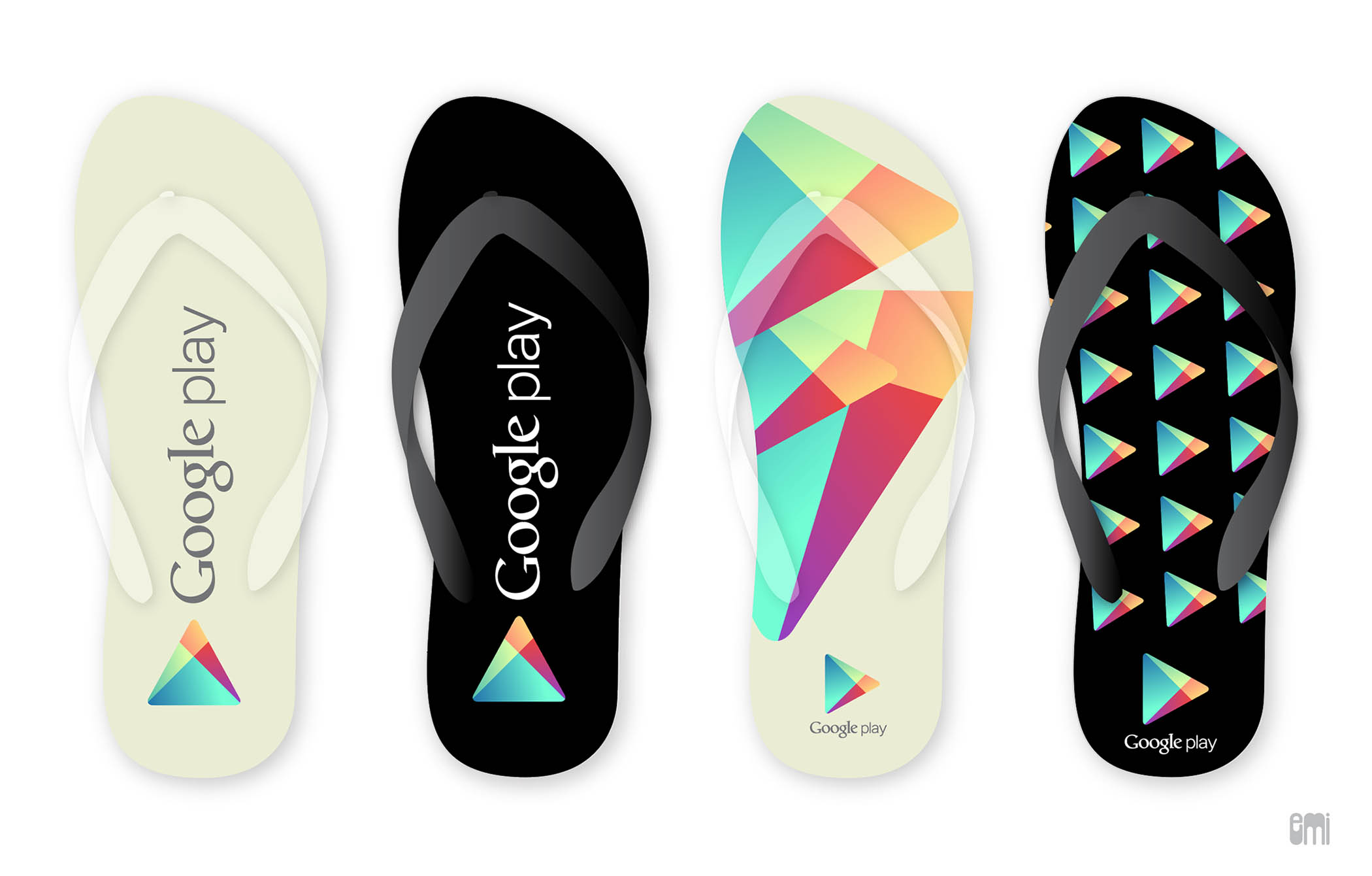 FlipFlops for Google Play Event, design by emi