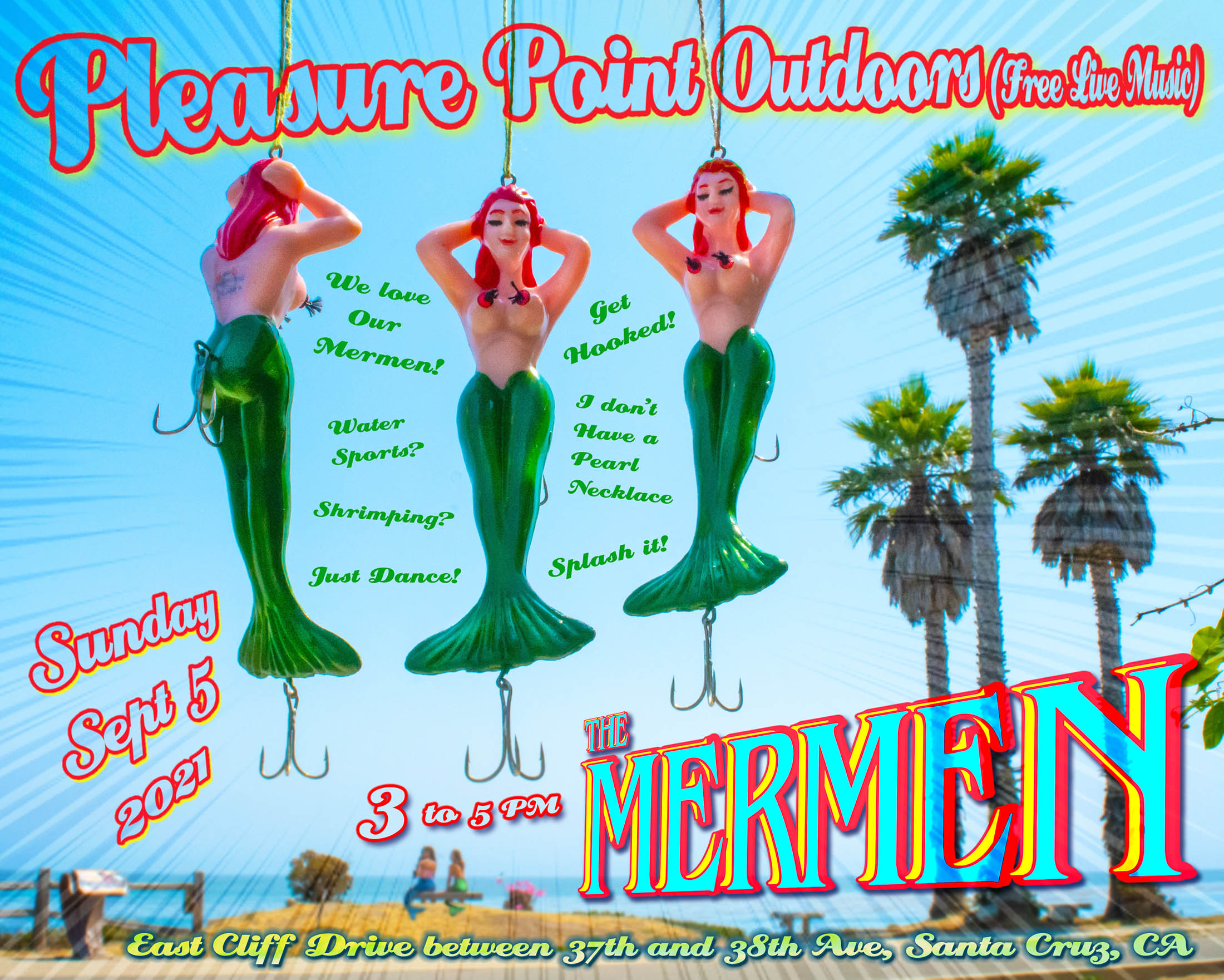 20210.9.5 The Mermen Pleasure Point Outdoors . photo and art by emi