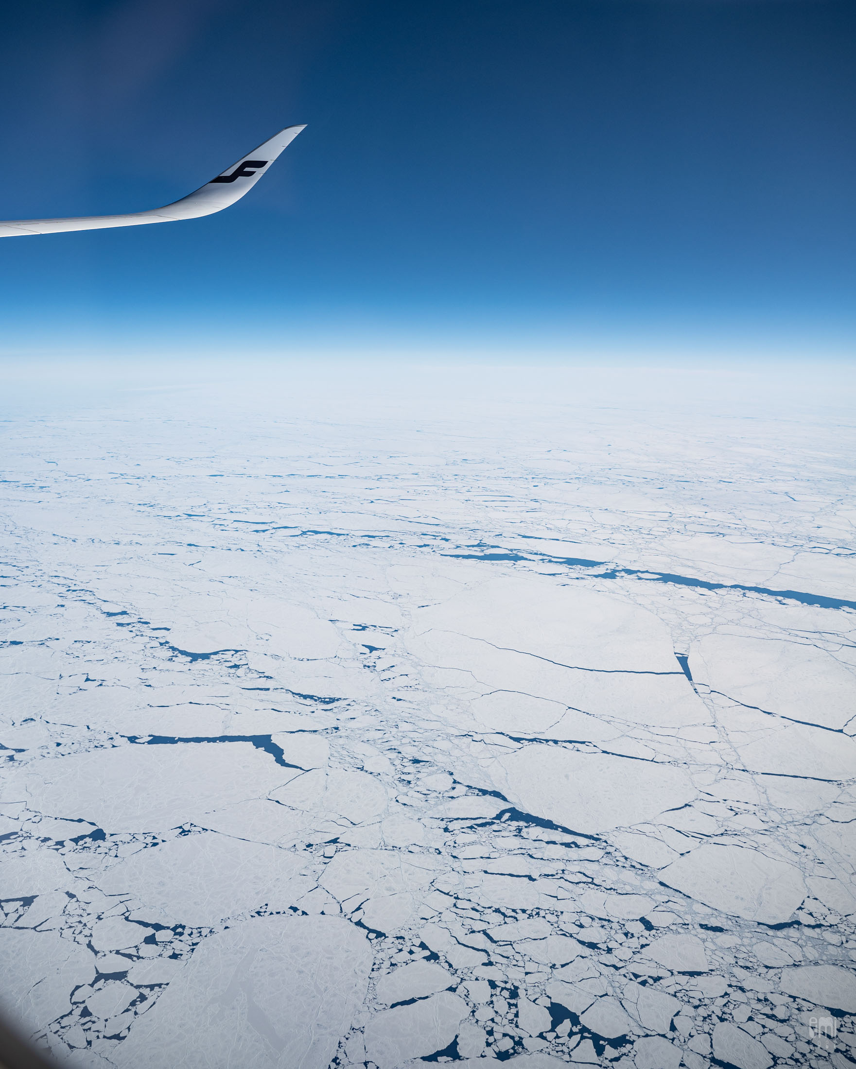 2022.62.8 North Pole Arctic Ocean from Finnair . photo by emi