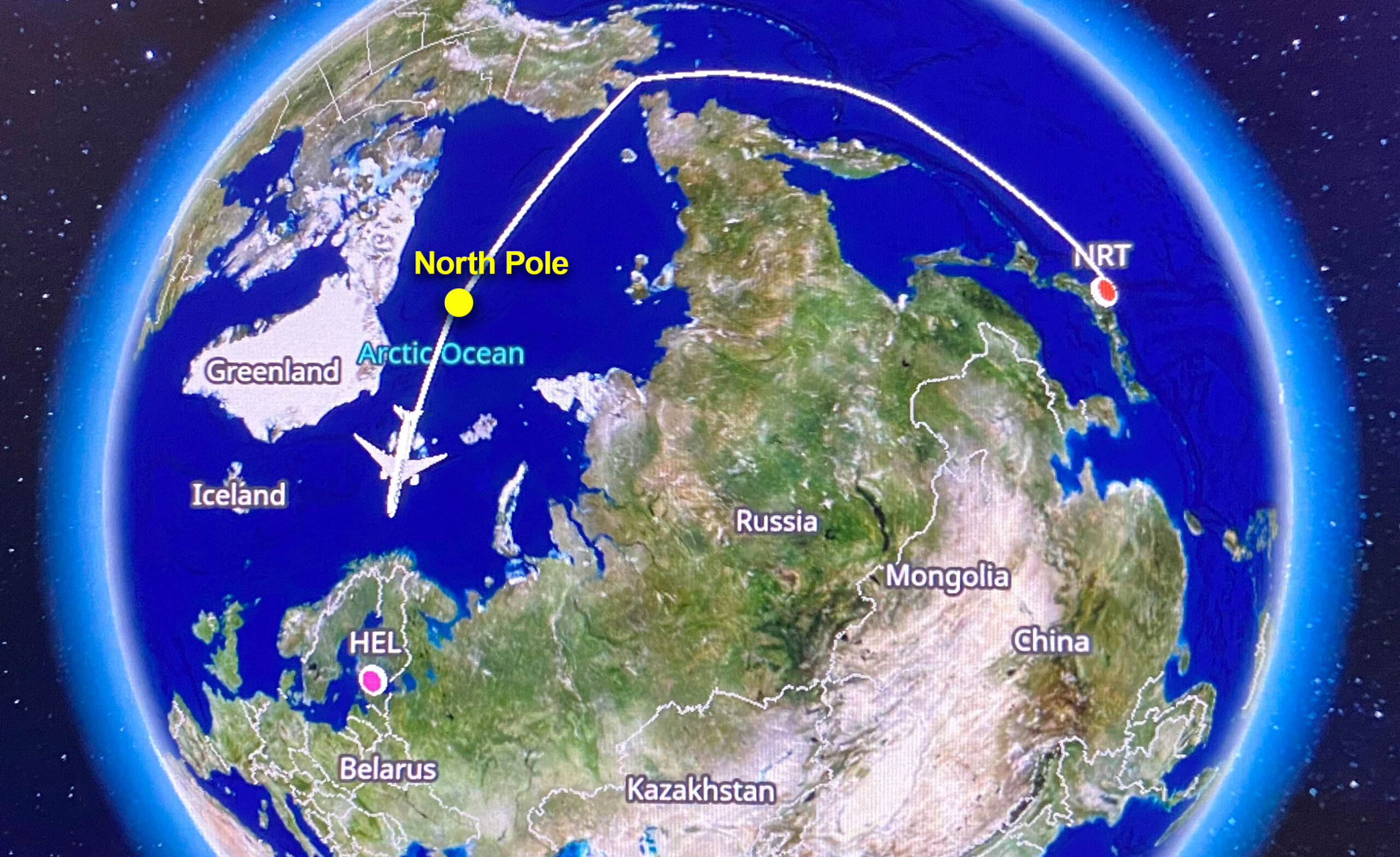 north pole map
