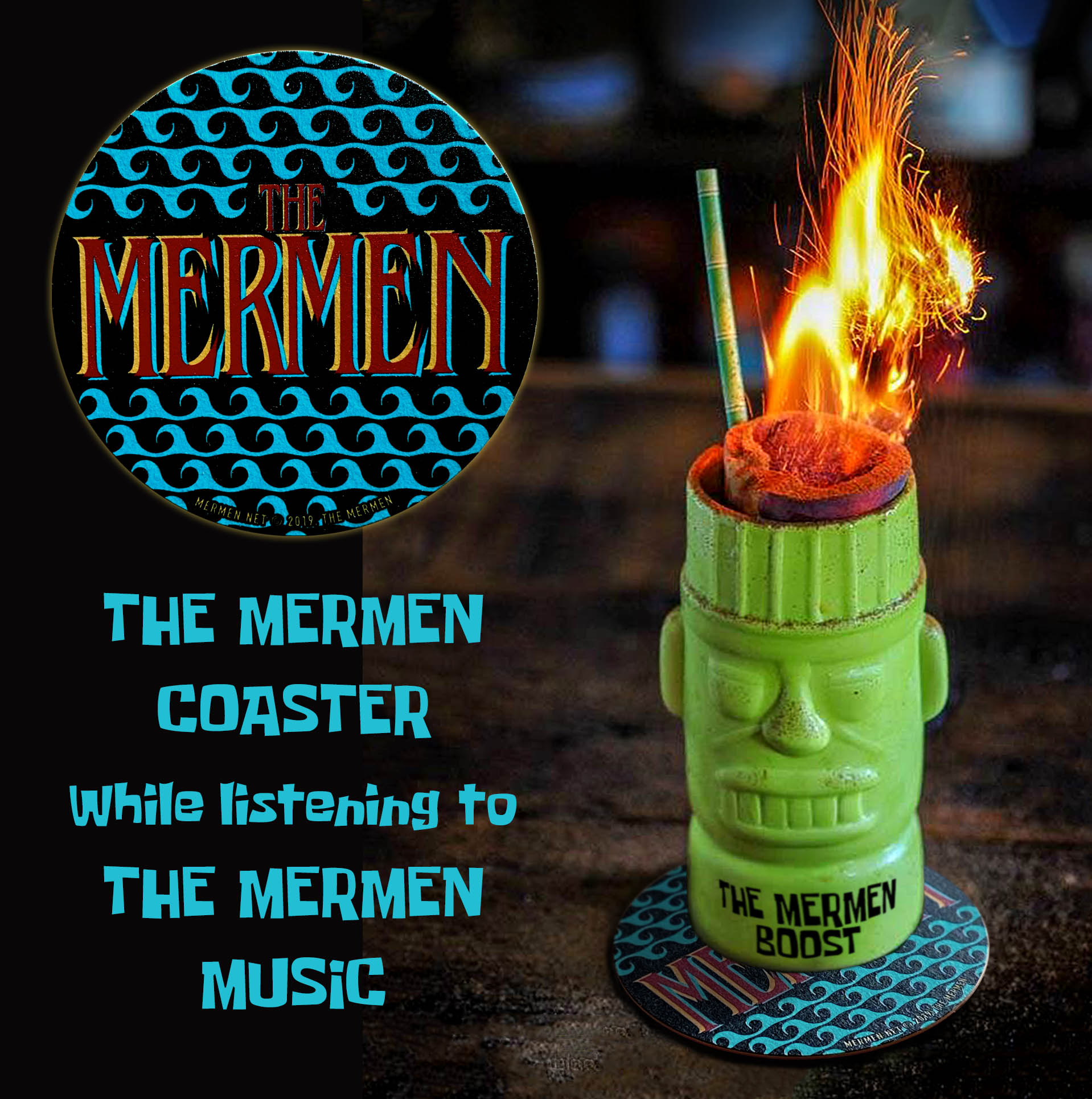 20200718 THE MERMEN Coaster. design by emi