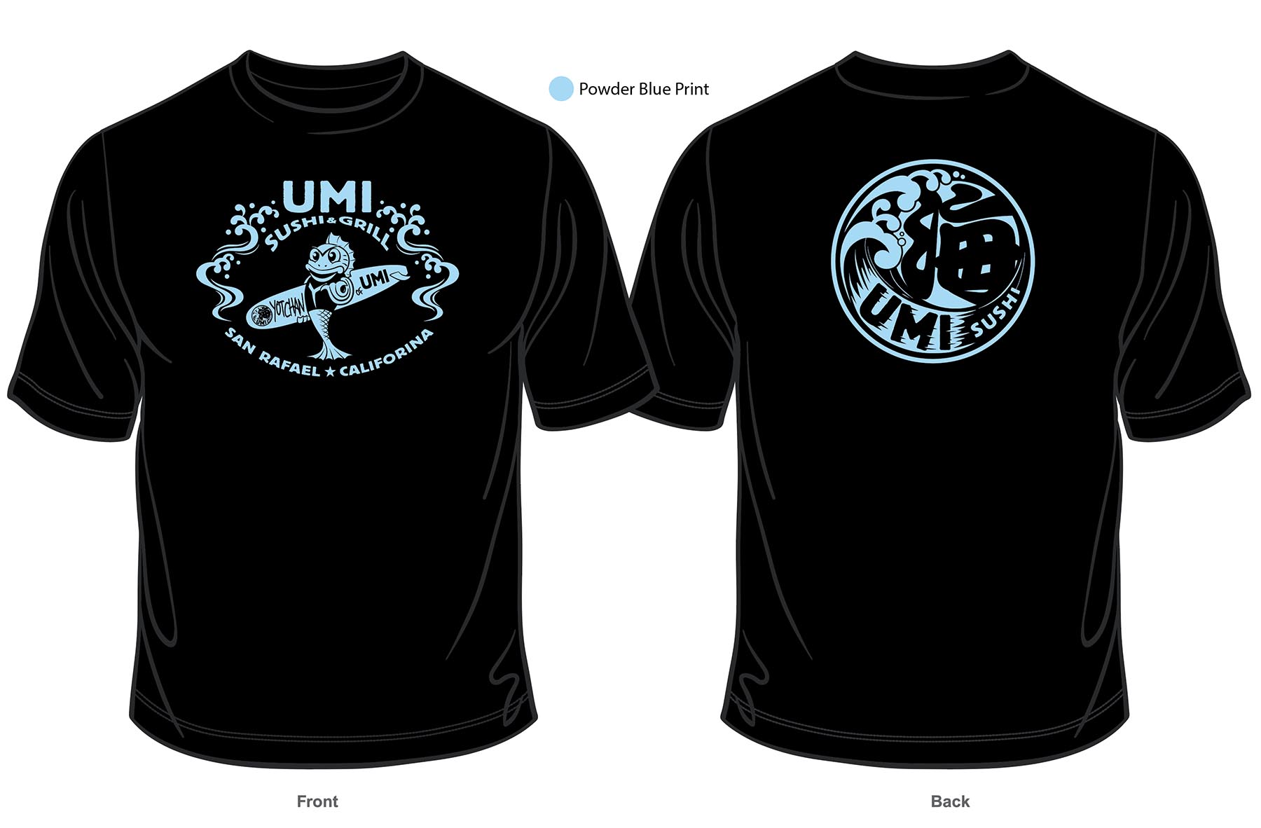 201210 Umi Sushi Tshirts. design by emi