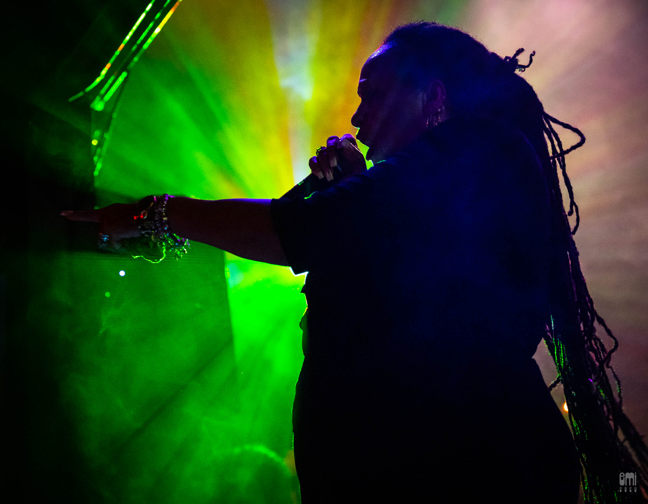 2023.21.9 Sister Nancy with Mad Alchemy Liquid Light Show at The New Parish Oakland. photo by emi