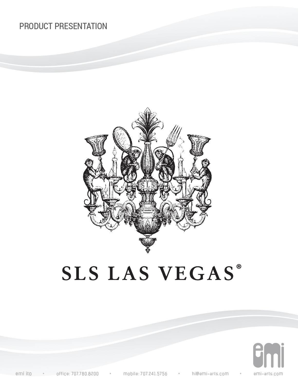 SLS Las Vegas_presentation cover page. art by emi