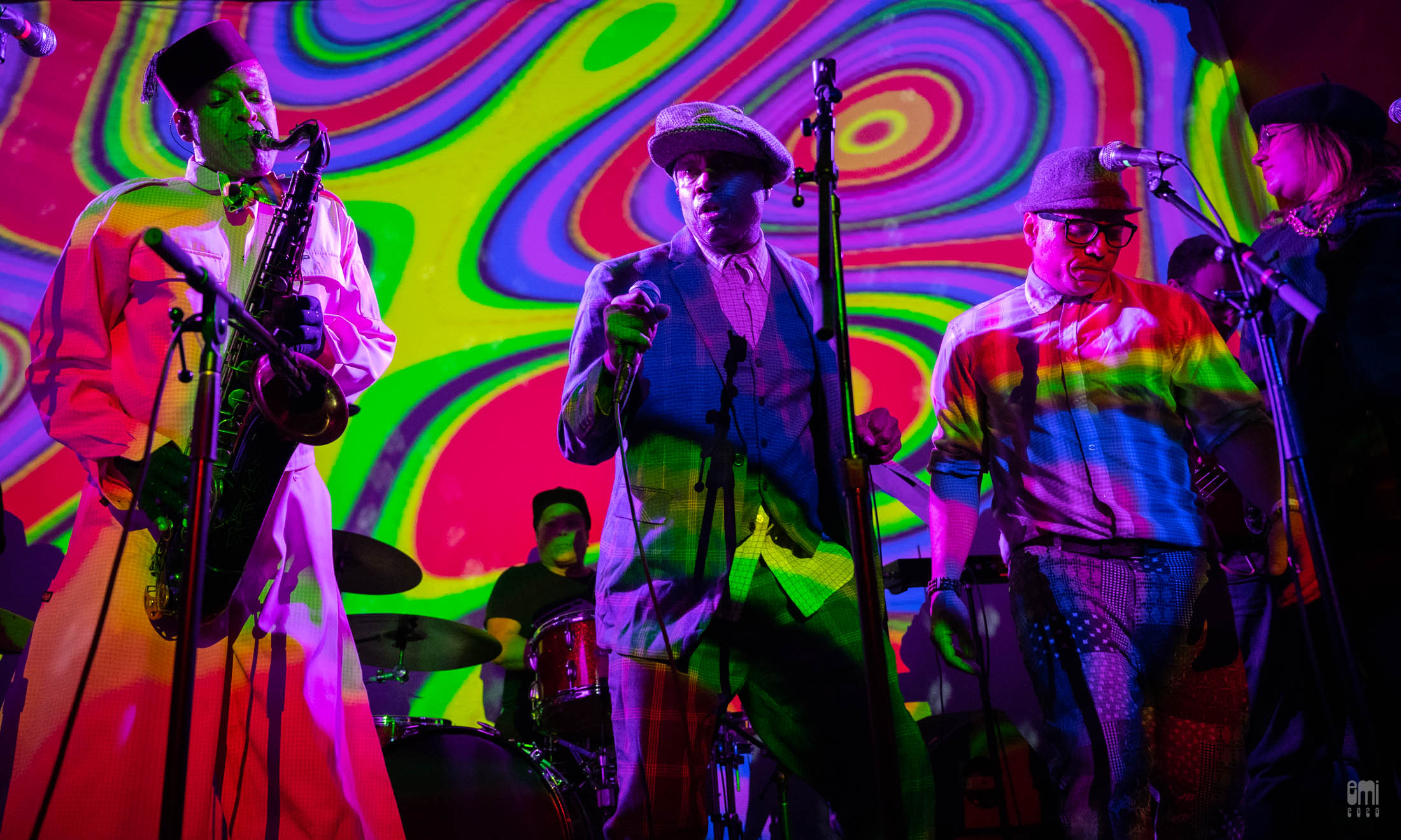 2023.31.0 Soul Ska featuring Angelo Moore with Zach Rodell Video Projection at The Chapel SF. photo by emi