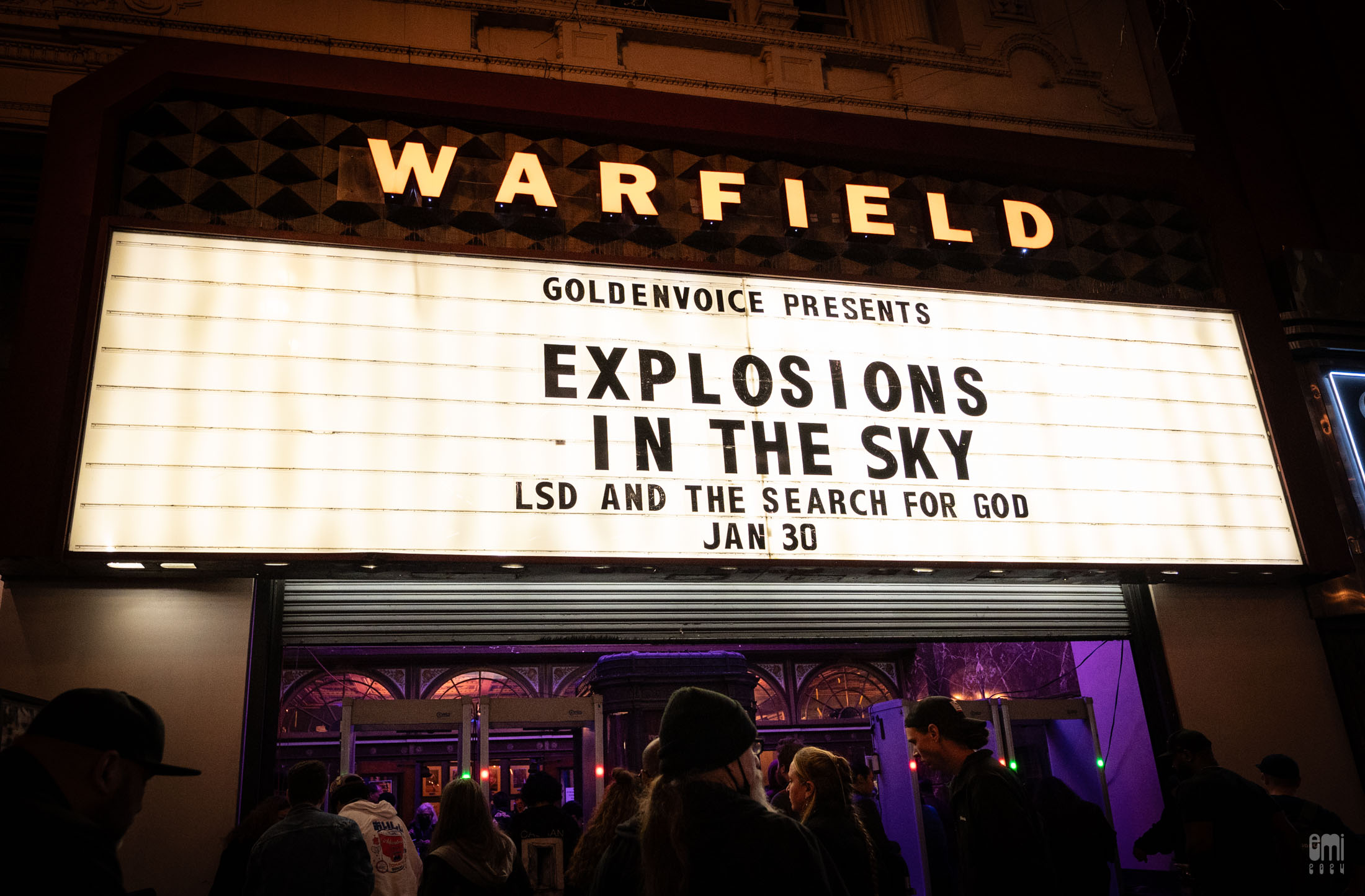 2024.1.30 Explosions in the Sky, LSD and the Search for God with visual by Zack Rodell at Warfiled SF CA. photo by emi
