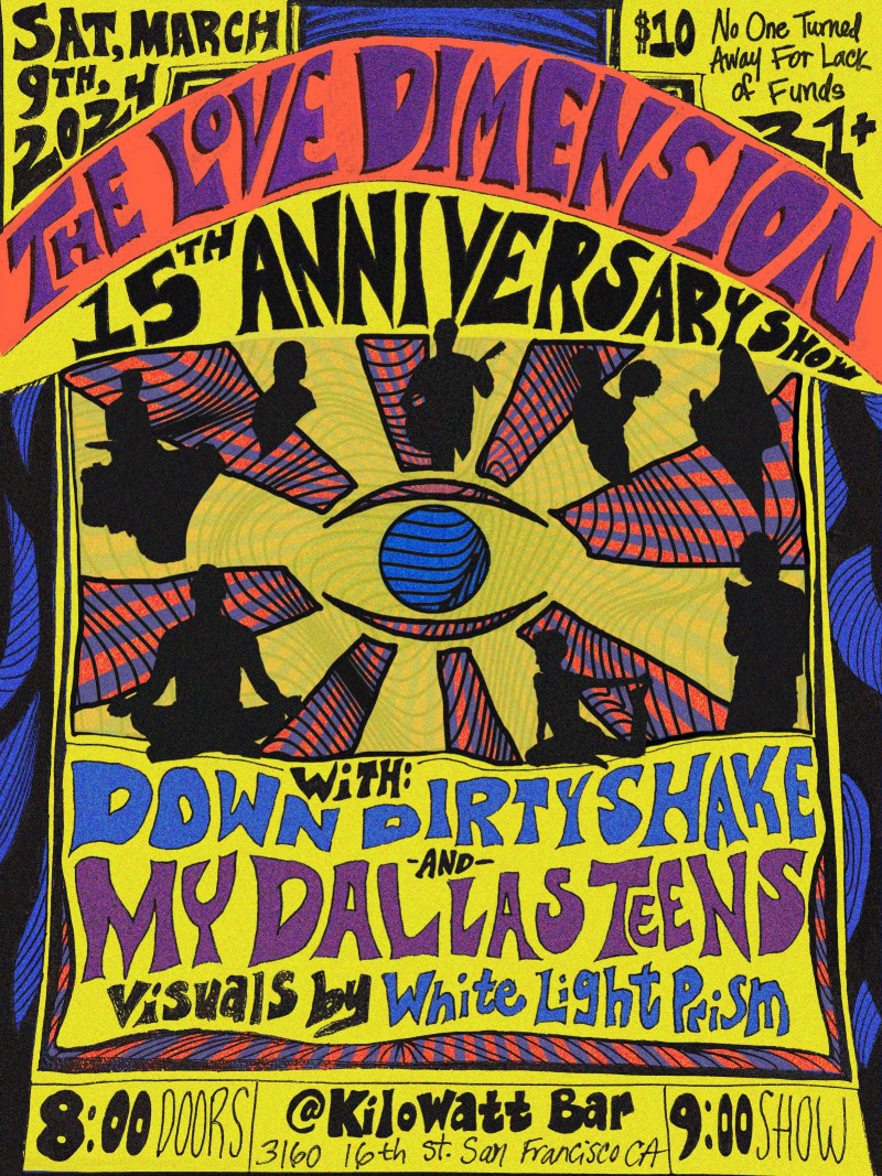 20240309 The Love Dimension Down Dirty Shake My Dallas Teens DJ Mr. Robinson poster
